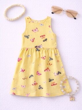 H&M Girls Butterfly Dress Set Sunglasses Bracelet Headband 8-10Y